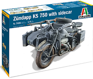Italeri - Zündapp KS 750 with sidecar - 1/9