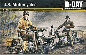 ITALERI - D-Day Normandy 1944 U.S. Motorcycles - 1/35
