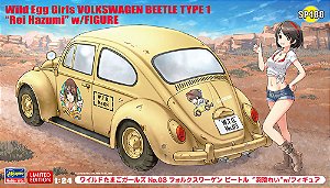HASEGAWA - Volkswagen Beetle Type 1 "Wild Egg Girls - Rei Hazumi" com figura - 1/24