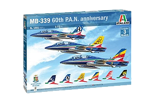 ITALERI - MB-339 60th P.A.N. (Pattuglia Acrobatica Nazionale "Frecce Tricolori" (Com 3 Modelos) - 1/72