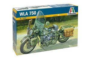 Italeri - WLA 750 U.S. Motorcycle  - 1/9