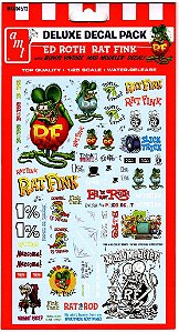 AMT - Decais Ed Roth's Rat Fink para carros - 1/24