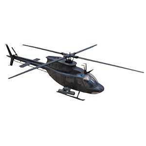 HTC - Bell OH-58D Kiowa (Modelo Montado) - 1/72