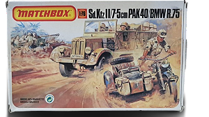 MATCHBOX - Sd. Kfz. 11 7.5cm PAK 40 + BMW R.75 - 1/76