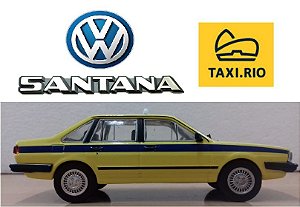 Coleção Veículos de Serviço - Volkswagen Santana (Taxi do Rio de Janeiro) - 1/43