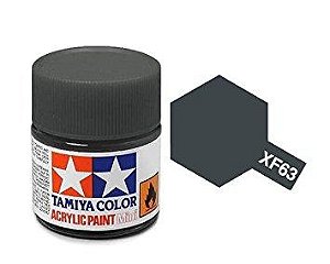 Tinta Tamiya para plastimodelismo - Acrílica mini XF-63 Cinza alemão - 10ml - NOVIDADE!