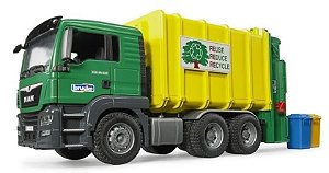 Bruder - Caminhão de Lixo Reciclável MAN TGS - 1/16