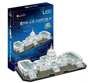 CubicFun - The U.S. Capitol com LED - Puzzle 3D