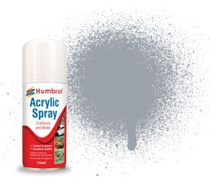 Humbrol - Acrylic Spray 165 - Medium Sea Grey (Satin) - 150ml