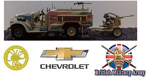 Blindados de Combate - Chevrolet 1533X2 30 CWT + Breda Model 35 20mm Anti-Aircraft Gun Long Range Desert Group Libya 1942 - 1/72