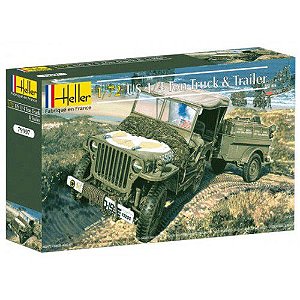 Heller - Jeep Willys U.S. 1/4 TON - 1/72