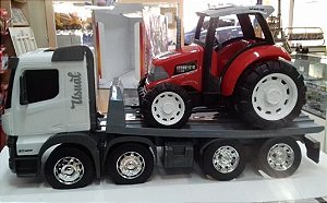 Usual Brinquedos - Caminhão Huracán Plataforma com Trator