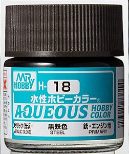 Gunze - Aqueous Hobby Colors H018 - Steel (Metallic)