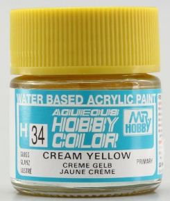 Gunze - Aqueous Hobby Colors H034 - Cream Yellow (Gloss)