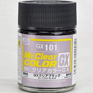 Gunze - Mr.Clear Color GX101 - Clear Black (Verniz Preto)
