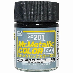 Gunze - Mr.Metallic Color GX201 - Metal Black