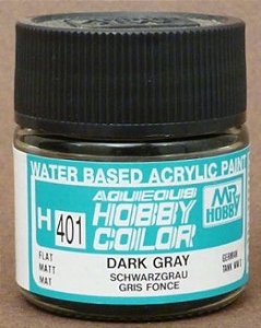 Gunze - Aqueous Hobby Colors H401 - Dark Gray (Flat)