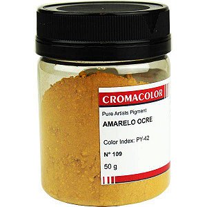 NOVIDADE - Cromacolor - Pigmento Amarelo Ocre 50g