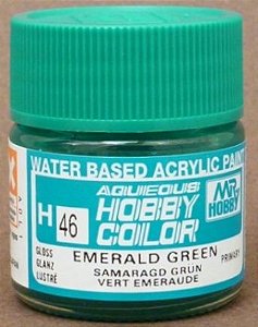 Gunze - Aqueous Hobby Colors H046 - Emerald Green (Gloss)