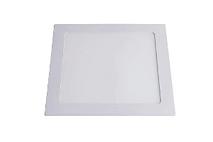 Plafon/Painel de Embutir LED Slim Quadrada 18W Luminária Teto Gesso Drywall