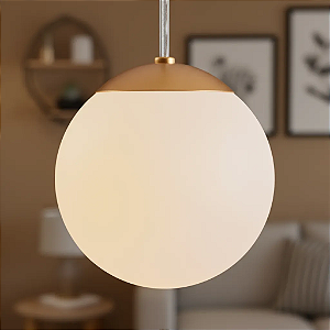Lustre Pendente Vidro Globo Jabuticaba Balcão Cozinha Quarto Sala Chelsea 1 Lâmpada E27 Bivolt