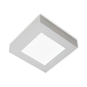 Luminária/Plafon Sobrepor LED Quadra 12W 3000K