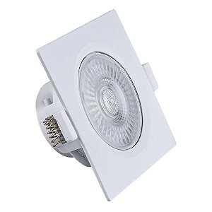 Spot de Embutir LED Quadrado PP 7W 4000K