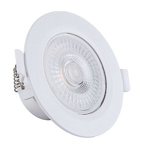 Spot de Embutir LED Redondo PP 7W 6500K