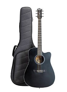 VIOLAO FOLK EQ AÇO EQ T/SOLID SPRUCE B/S SAPELE GIG BAG SUNSET BKOP TAGIMA LH