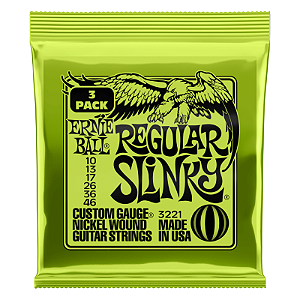 ENCORDOAMENTO GUITARRA 010 REGULAR SLINKY