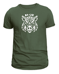 CAMISETA 'DA-LHE PORCO' - VERDE MUSGO