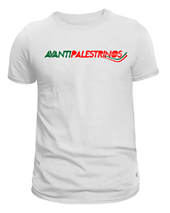 CAMISETA 'AVANTIPALESTRINOS' - BRANCO
