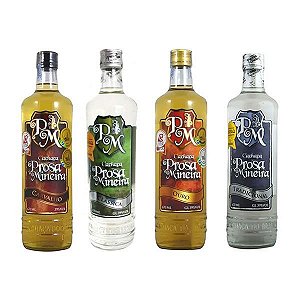 Cachaça Prosa Mineira - Carvalho, Ouro, Clássica ou Tradicional (Diversos Tamanhos)