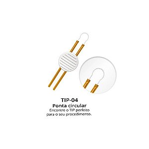 TIP-4 Ponteira descartável Enerpen Ponta Circular Caixa 10un