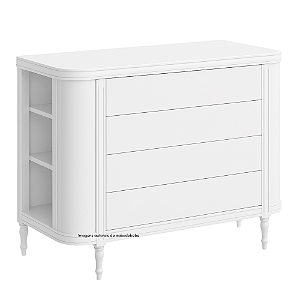 Cômoda Toy - Branco Fosco