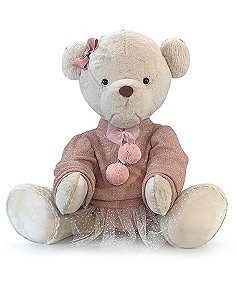 Ursa Pelúcia Pookie Boo Revelação - Rosê