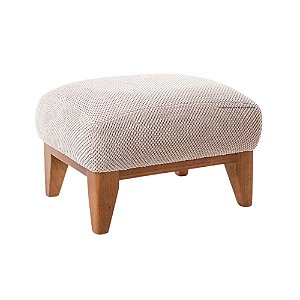 Puff Alfa - Veludo Bege - Tecido 110A