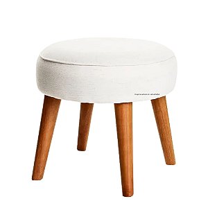 Puff Slim - Linho Bege - Tecido 100A