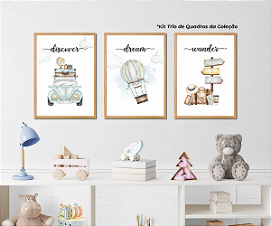 Kit 3 Quadros - Viagem