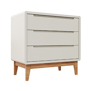 Cômoda Bo - Sem Porta - Areia / Pés Jequitibá