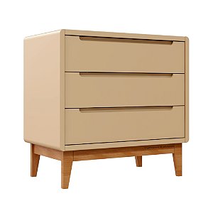 Cômoda Bo - Sem Porta - Capuccino / Pés Jequitiba