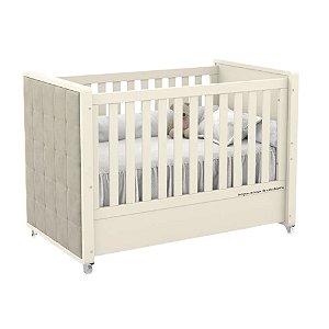 Berço Tutto New - Off White - Com Capitonê - 61735