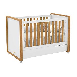 Berço Tutto New - Branco / Freijó - 61739 - prontaentrega