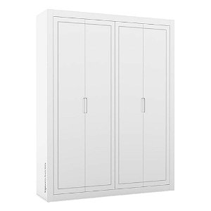 Guarda-Roupa Tutto New - 4 Portas - Branco Soft - 70097