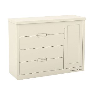 Cômoda Tutto New - Com Porta - Off White - 20261 - prontaentrega