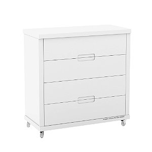 Gaveteiro Tutto New - Branco Soft - 19543 - prontaentrega