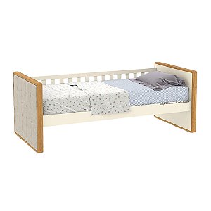Cama Babá Tutto New - Com Capitonê - Freijó / Off White - 51616
