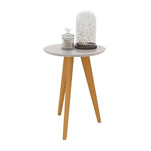 Mesa Lateral Liv - Cinza / Eco Wood - 51414