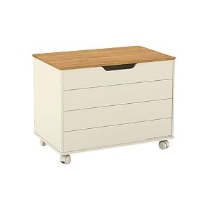 Baú Toys - Off White / Freijó - 51481