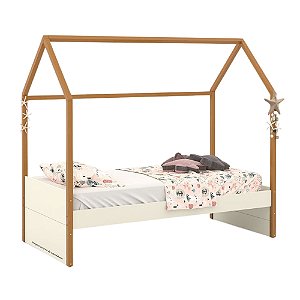 Cama Kids Liv - Off White / Freijó - 51583